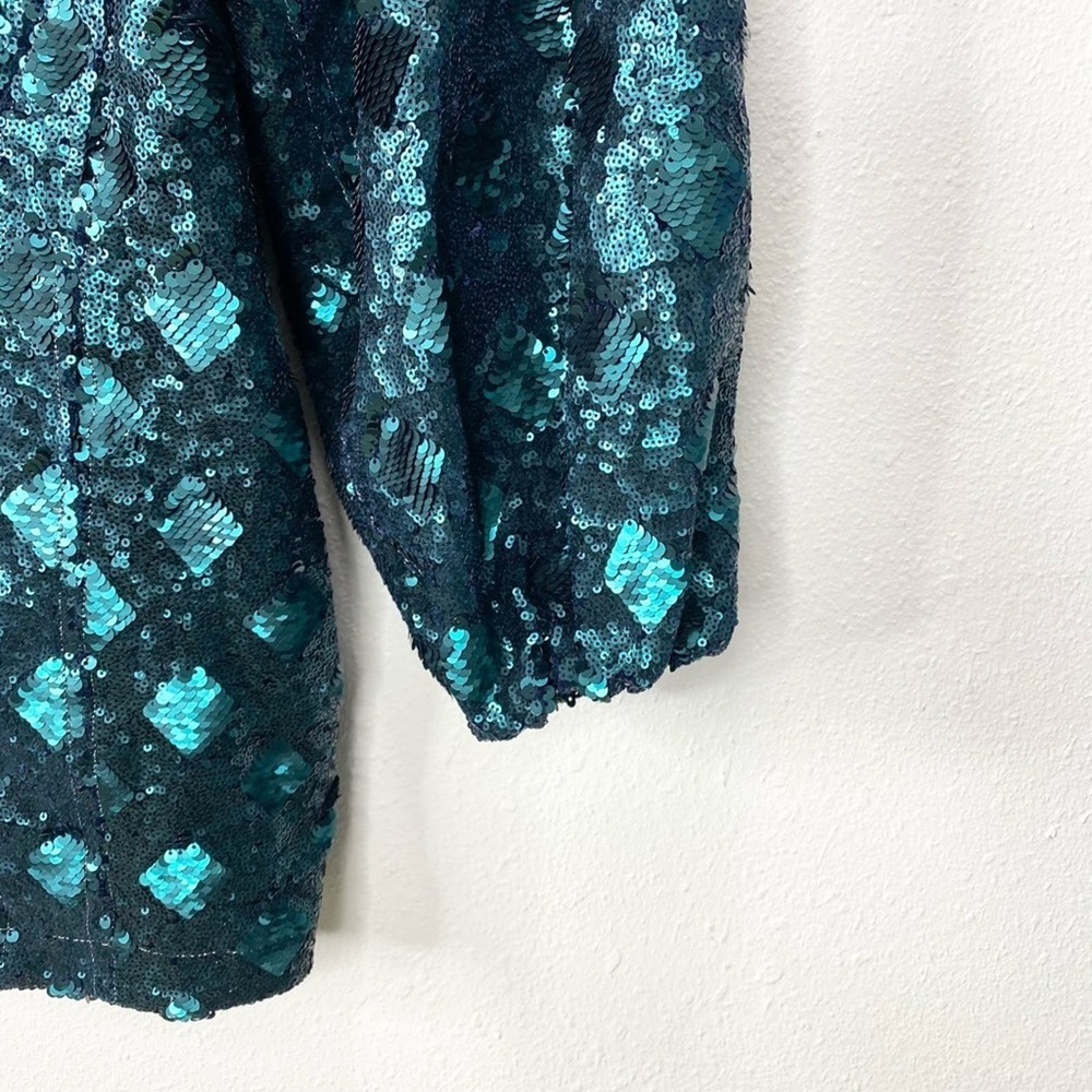 Free People Green Chante's Holiday Dress 4 - Picture 6 of 10